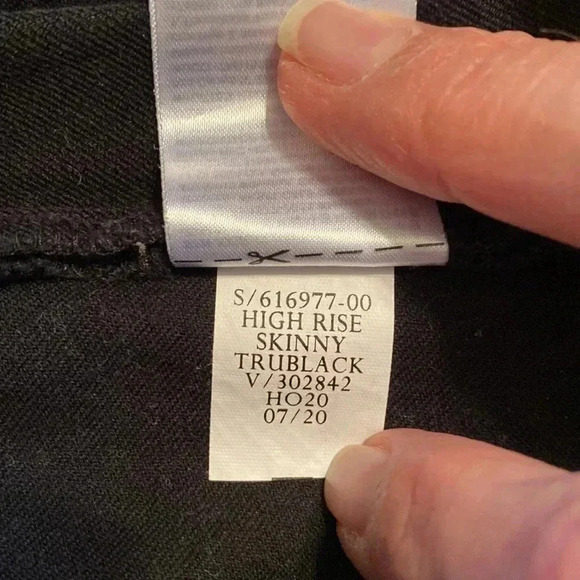 Gap Skinny High Rise Black Pants size 20 - Picture 7 of 8
